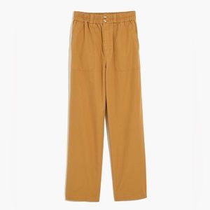 Madewell Cotton Ripstop Pull-On Straight Cargo Pants